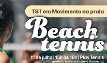 TST em Movimento na praia - Beach Tennis